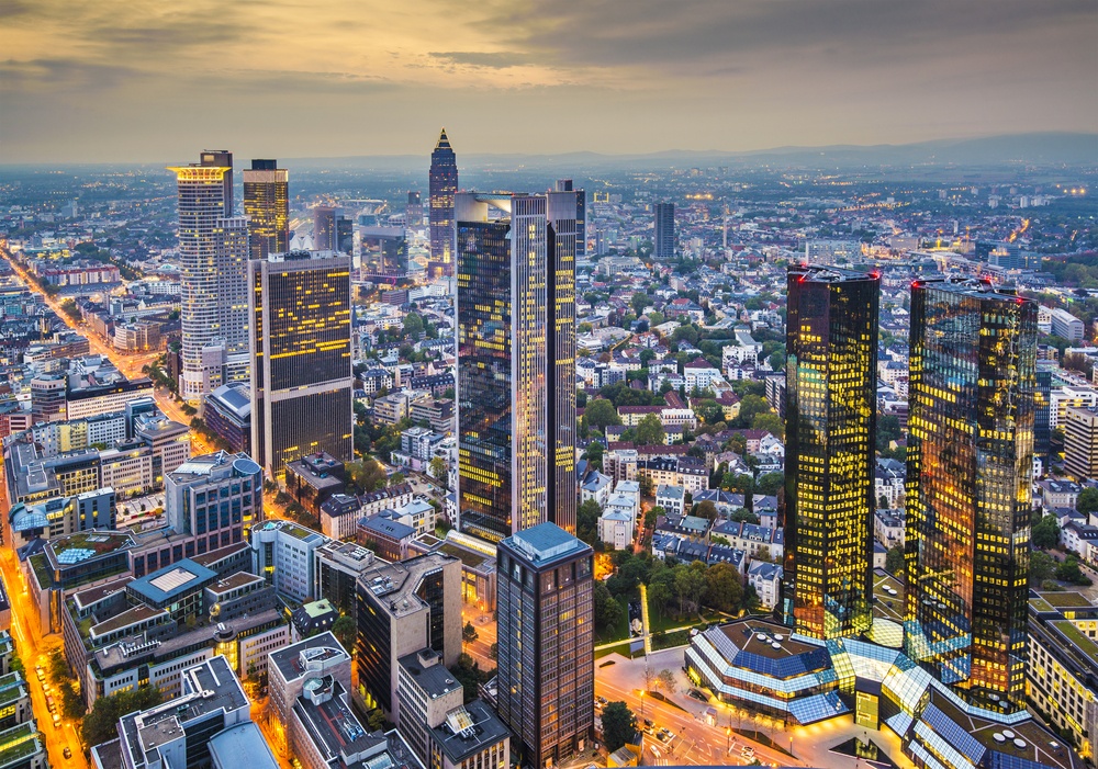 Frankfurt, Germany aerial view